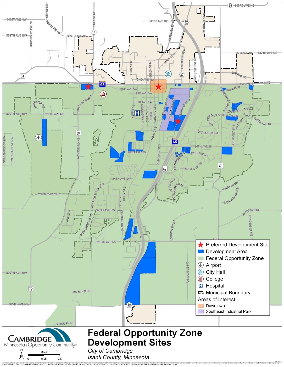 Cambridge Opportunity Development Sites Map