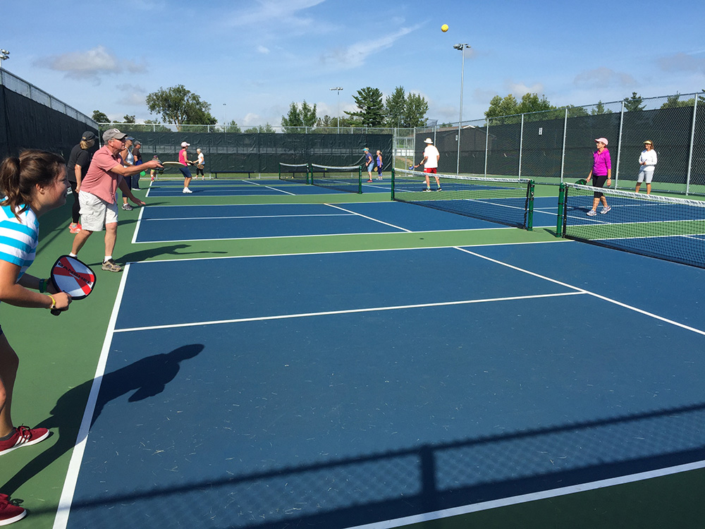 People Playing Pickleball