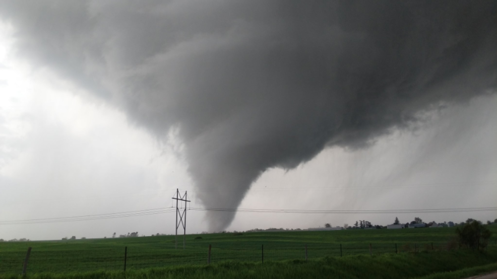 Tornado in a field