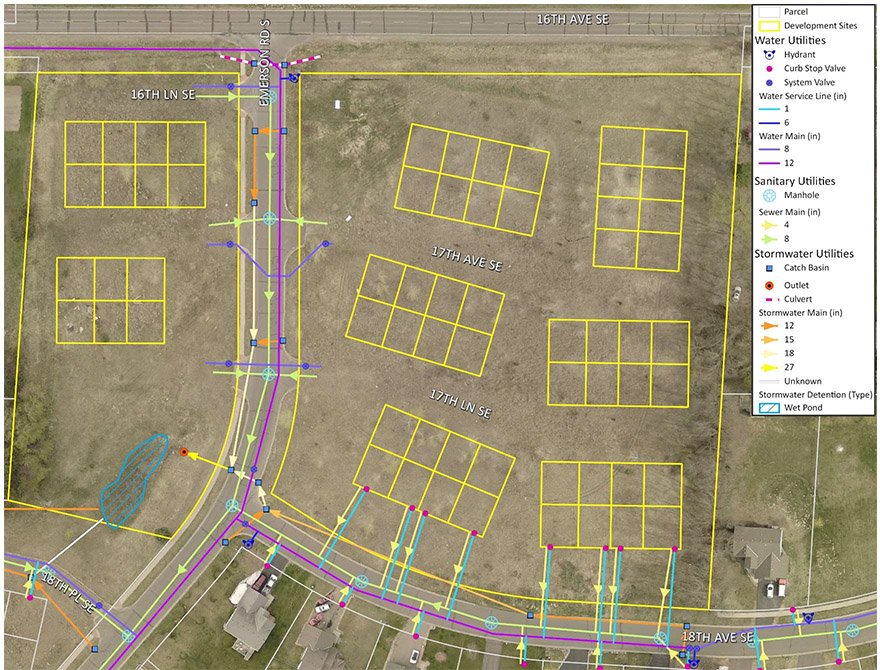 Map of Bridgewater Development