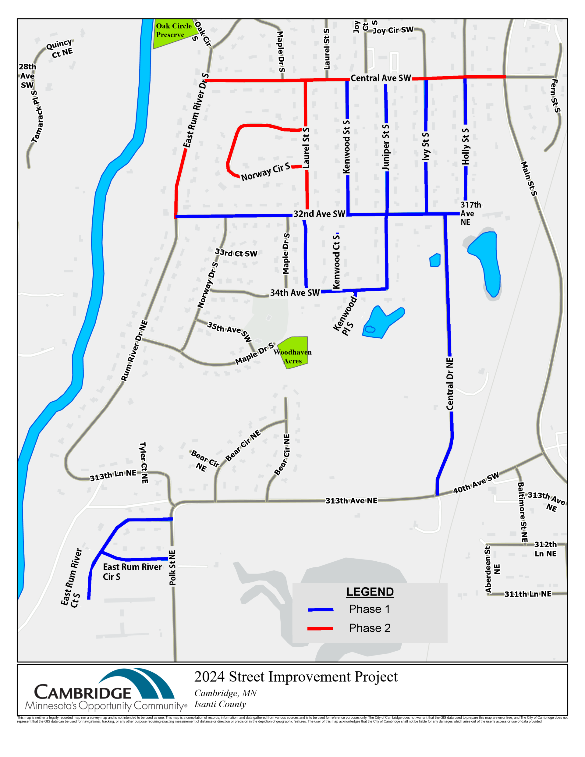 2024 Streets Improvements Phasing Plan